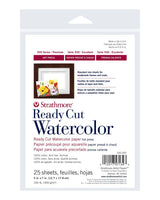 Strathmore Ready Cut Watercolor Sheets - 5'' x 7'', Hot Press, 25 Sheets Strathmore