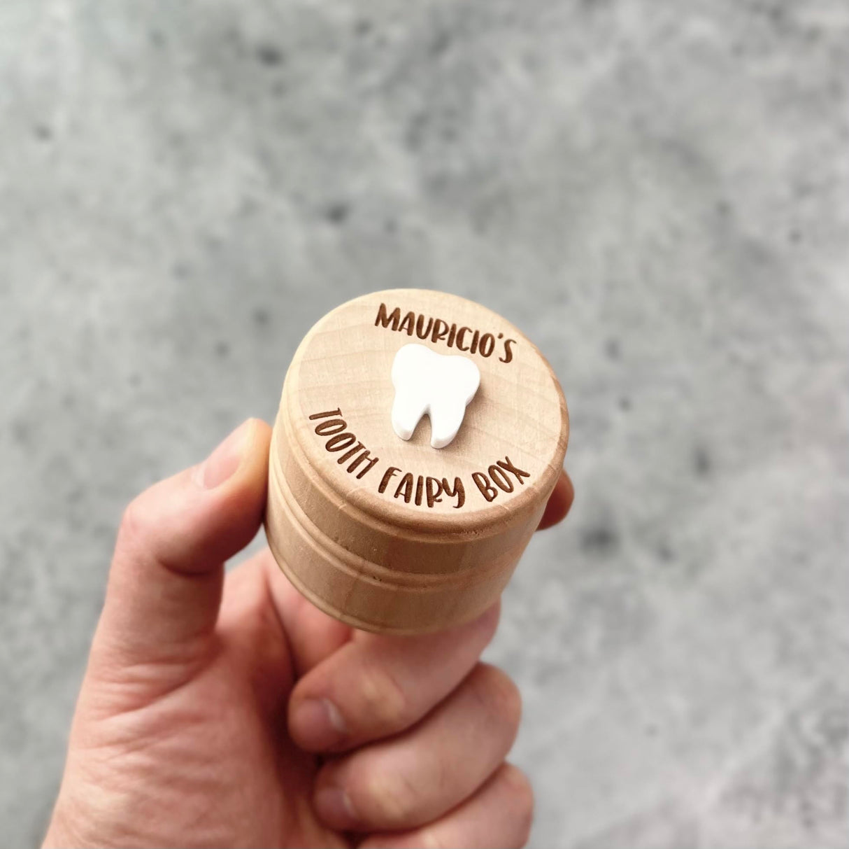 Personalized Tooth Fairy Box, Carved Wooden Box with 3D Tooth, Tooth Storage Box for Kids, Tooth Box for Kids, Tooth Keepsake Box, Custom Engraved Name Tooth Fairy Box Wintuck Home