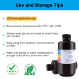 ELEGOO ABS-Like 3D Printer Resin 1000g Grey, Precise Printing Photopolymer Resin 405nm LCD UV-Curing for LCD 3D Printer ELEGOO
