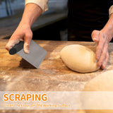 ALLTOP Bench Scraper & Chopper for Kitchen - Ideal Baking Essential Utensil,Stainless Steel Pastry/Dough/Food Cutter Tool for Cake Pizza Bread,Grilling,Cooking - 1 Pack ALLTOP