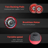 S&F STEAD & FAST Electric Random Orbital Sander with Vacuum Attachment 120V 350W, Professional-grade, with 5 inch 6 inch Backing Pads, Quiet, Powerful, Low Vibration, for Woodworking, Auto Body Repair S&F STEAD & FAST