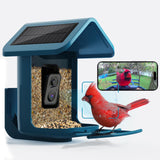 OnlyFly Bird Feeder with Camera - Smart Bird Feeder with Camera 1080P HD for Bird Watching, AI Recognition Birdhouse Camera, Solar Powered Video Bird onlyfly