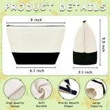 Beclumas 10 Pack 9"x 5.5" Sublimation Blanks Cosmetic Bags,Pencil Bag, Bulk Multi-Purpose DIY Heat Transfer Makeup Bags with Zipper for DIY Crafts Travel and Toiletry Bag Beclumas