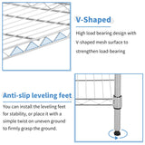 4 Tier Metal Storage Shelves 36" L x 14" W x 54"H Adjustable Wire Shelving Unit 1000LBS Metal Shelves Garage Storage Pantry Shelves Storage Rack Wire Rack Shelf Steel Shelves for Storage, Chrome XXkseh