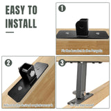 3 Pack Pergola Roof Riser Bracket, Heavy Duty Roof Riser Brackets for Patio Cover, 90° Adjustable Saddle Roof Riser Beam Mount Kit for Gazebo Pergola SZBAMI