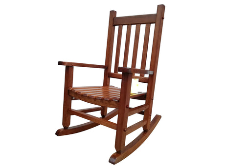 Rocking Rocker - K086NT Durable Natural Child’s Wood Porch Rocker/Outdoor Rocking Chair - Indoor or Outdoor - Suitable for 4-8 Years Old Rockingrocker