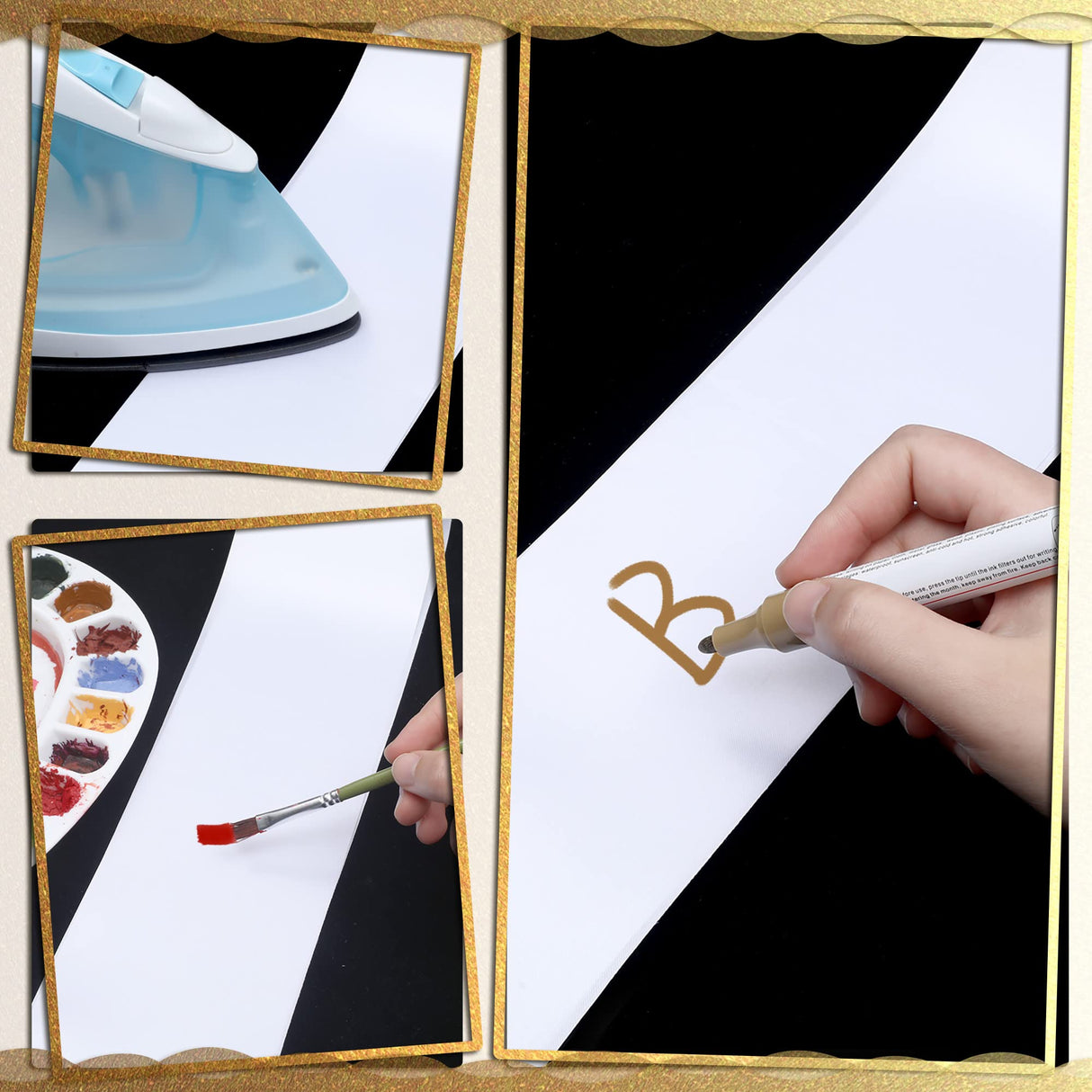 24 Packs Blank Satin Sashes Bulk Blank Custom Sashes to Decorate Party Plain Sash DIY Sashes for Pageants Bride Bridal Shower Beauty Pageant Graduation Wedding Birthday bachelorette Party(White) Geyoga