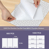 Adhesive Puzzle Saver Sheets, 8pcs Puzzles Glue Sheets, Peel and Stick Puzzle Sticker Sheets Preserve 1000 Pieces Jigsaw Puzzles in Minutes KIAFUM