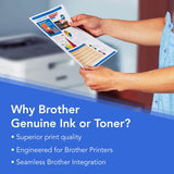 Brother Genuine Standard Yield Black Ink Cartridge, LC101BK, Replacement Black Ink, Page Yield Upto 300 Pages, LC101 Brother