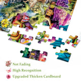 Flower Fairy Puzzle for Adults 1000 Pieces, Funny Mushroom Jigsaw Puzzle, Fantasy Colorful Butterfly Insect Puzzle BBOLDIN