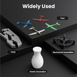 Boxed HD ABS-Like Resin Hard Tough 3D Printer Resin Photopolymer UV Curing 3D Resin Liquid with High Precision Suit for GK3 Ultra SLA/LCD/DLP Printing Functional Mechanical Print HD Light Gray 3.6KG Uniformation