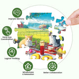 Jigsaw Puzzles 500 Pieces for Adults, Adult Puzzles Cat Puzzle Games Pieces Fit Together Perfectly Difficult Puzzles for Adult Children Elderly Challenging 20.5 * 15IN WSCXSC
