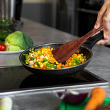 Giantree 4Pcs Wooden Spatulas, Olive Wood Cooking Spatula Wood Spoons for Cooking Long Handle Non-Stick Wooden Spatula for Kitchen, Restaurant Wok Pan Tableware Giantree