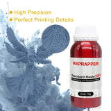 Reprapper ABS-Like 3D Printer Resin, 405nm Fast UV-Curing 3D Printing Resin, Photopolymer Sensitive Gray Resin for LCD Printer, Grey 1000g RepRapper