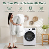 DOWNCOOL 3 Inch Memory Foam Mattress Topper Queen – Cooling Pillow Top Mattress Topper for Back Pain Relief, with Bamboo Viscose Air Layer, 1700 GSM Fill, Deep Pocket Fits 8–21 Inch DOWNCOOL