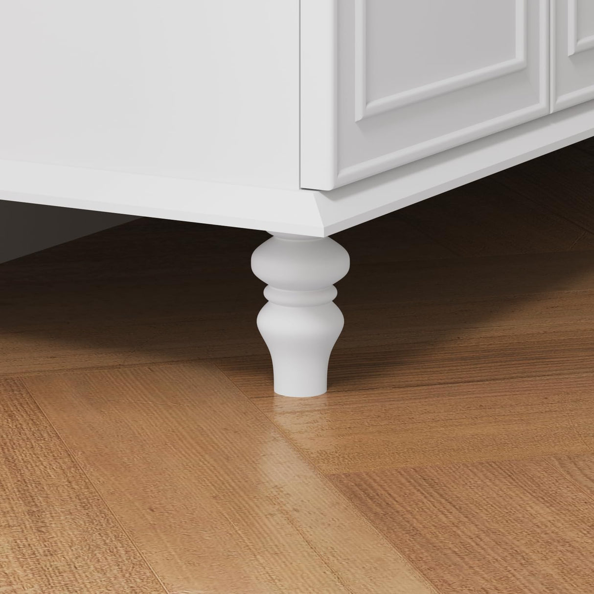 Farmhouse Buffet Cabinet with Storage, 47.6" Buffet Sideboard with 2 Drawers and 4 Doors, Wooden Kitchen Storage with Adjustable Shelves, Rustic Top Console Table for Dining Room, Kitchen or Entryway PROXRACER