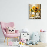 EFOTIML Paint by Numbers Kit for Adults Beginners & Kids Ages 8-12,1 Pack 16x20 inches Canva for Painting Kits for Adults in Colorful Box(Without Frame)- Bottled Sunflowers EFOTIML