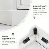 ACCOHOHO Farmhouse 9 Drawer Dresser for Bedroom, 36 Inch Tall Modern Dresser TV Stand with Large Drawers & Bar Handles, Rustic Wood Chest of Drawers for Bedroom, Living Room, Hallway, Off White ACCOHOHO