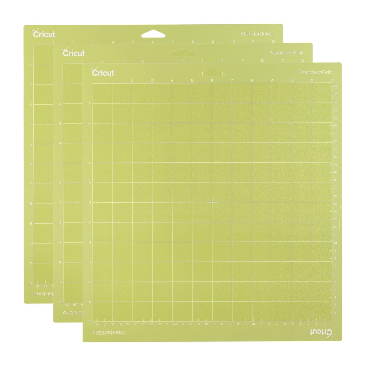 Cricut StandardGrip Machine Mats 12in x 12in, Reusable Cutting Mats for Crafts with Protective Film, Use with Cardstock, Iron On, Vinyl and More, Compatible with Cricut Explore & Maker (3 Count) Cricut