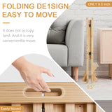 WOOD CITY Kitchen Step Stool Helper - Montessori Foldable Standing Tower for Toddlers with Safety Rail, Height Adjustable Ideal Helper for Learning New Skills, Natural Pure Pine Wood (Natural) WOOD CITY