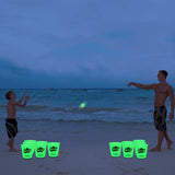 Juegoal Outdoor Toss Game Glow in Dark with Noctilucent 12 Buckets & 6 Balls, Throwing Game for Beach, Camping, Lawn and Backyard Juegoal