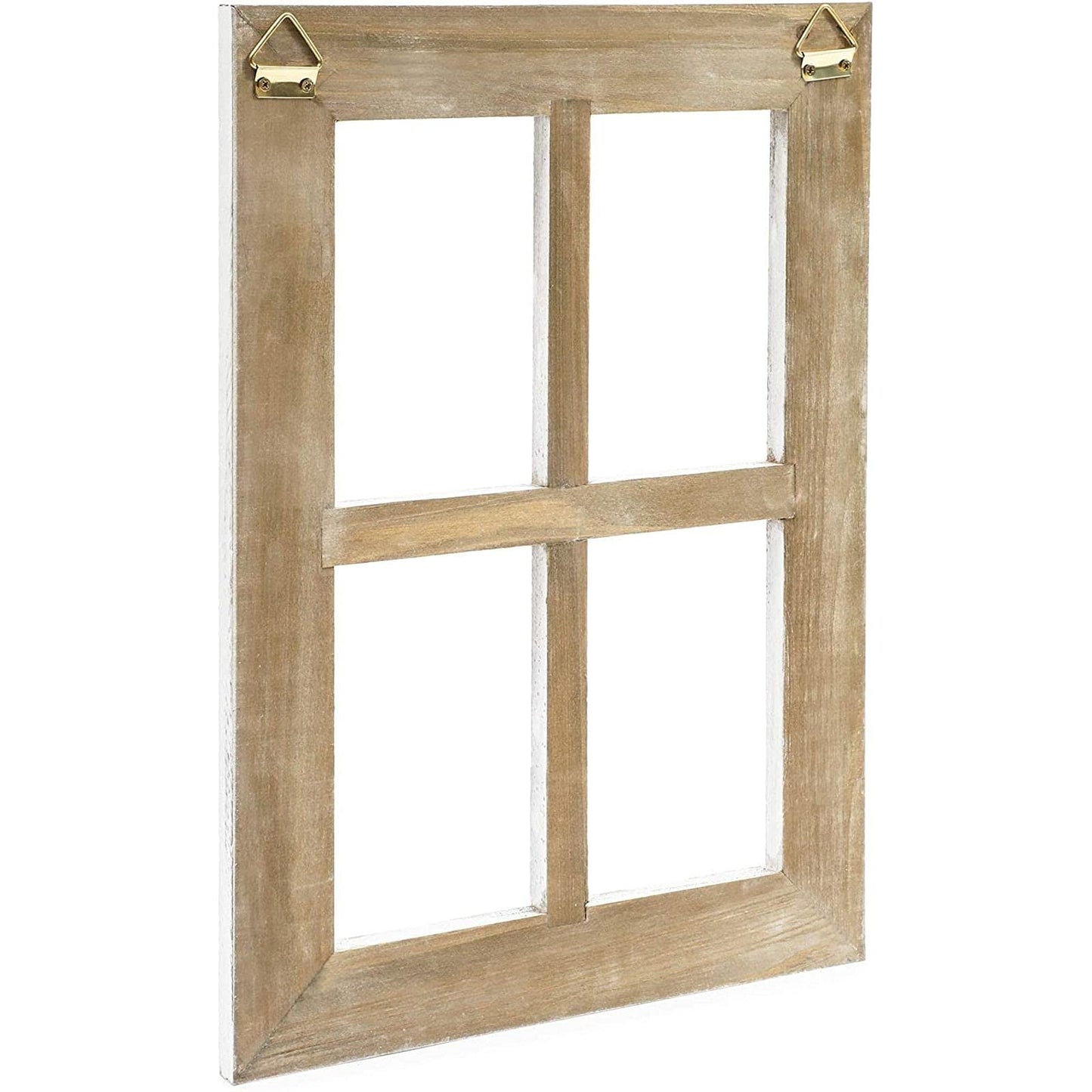 White Window Frame Farmhouse Wall Decor (11 x 15 Inches, 2 Pack) - WoodArtSupply