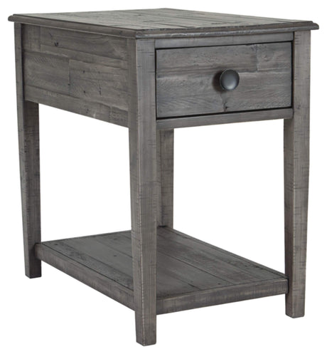 Signature Design by Ashley Borlofield Farmhouse Rectangular End Table with Drawer, Gray Signature Design by Ashley