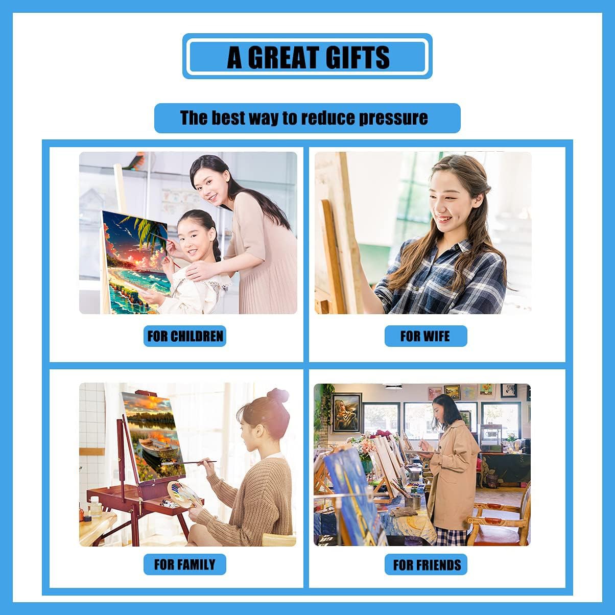 MXCFZX Sunset Beach Paint by Numbers kit for Adults，Beginner on Advanced Canvas Adult Paint by Number Kits ，Easy Landscape Painting by Numbers,Acrylic Paint Boat On Lake Crafts for Home Decor 8x12in MXCFZX