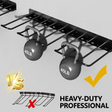 RacKeaLsi 2 Pack Drill Holder, Power Tool Organizer Wall Mount, Heavy Duty Garage Storage and Tool Organizer, Ideal Garage Organization Gifts for man, 8 Slots for Power Tools and 32 Screwdriver Rack RacKeaLsi