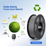 ANYCUBIC PLA Filament 1.75mm Bundle, 3D Printing PLA Filament 1.75mm Dimensional Accuracy +/- 0.02mm, 1KG Spool (2.2 lbs), 2KG Grey+Grey ANYCUBIC