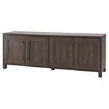 Henn&Hart Rectangular TV Stand for TV's up to 80" in Alder Brown, TV Stands for the Living Room Henn&Hart