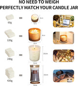 Candle Making Kit for Adults Beginners,Candle Making Supplies Include Soy Wax for Candle Making,Candle Wax Melting Pot,Candle Wicks Stickers,Magic Paper and More-DIY Candle Kit,Full Crafts for Adults Yzoo