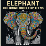 Elephant Coloring Book for Teens: Ethnic drawings and Zentangle style Majosta