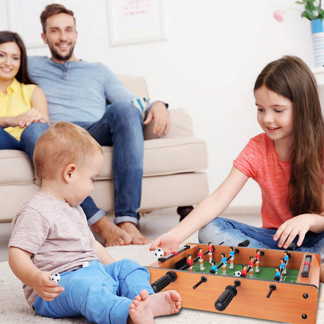 WIN.MAX Mini Foosball Table (Upgrade) 20-Inch Foosball Table Adult Size Top Football/Soccer Game Table for Kids Easy to Store WIN.MAX