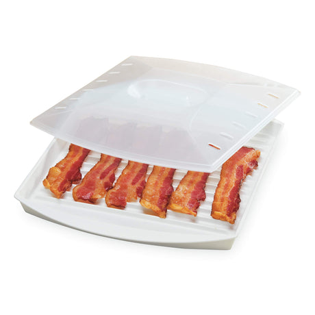 Progressive International Prep Solutions Microwavable Bacon Grill, White, 1 Piece Progressive International
