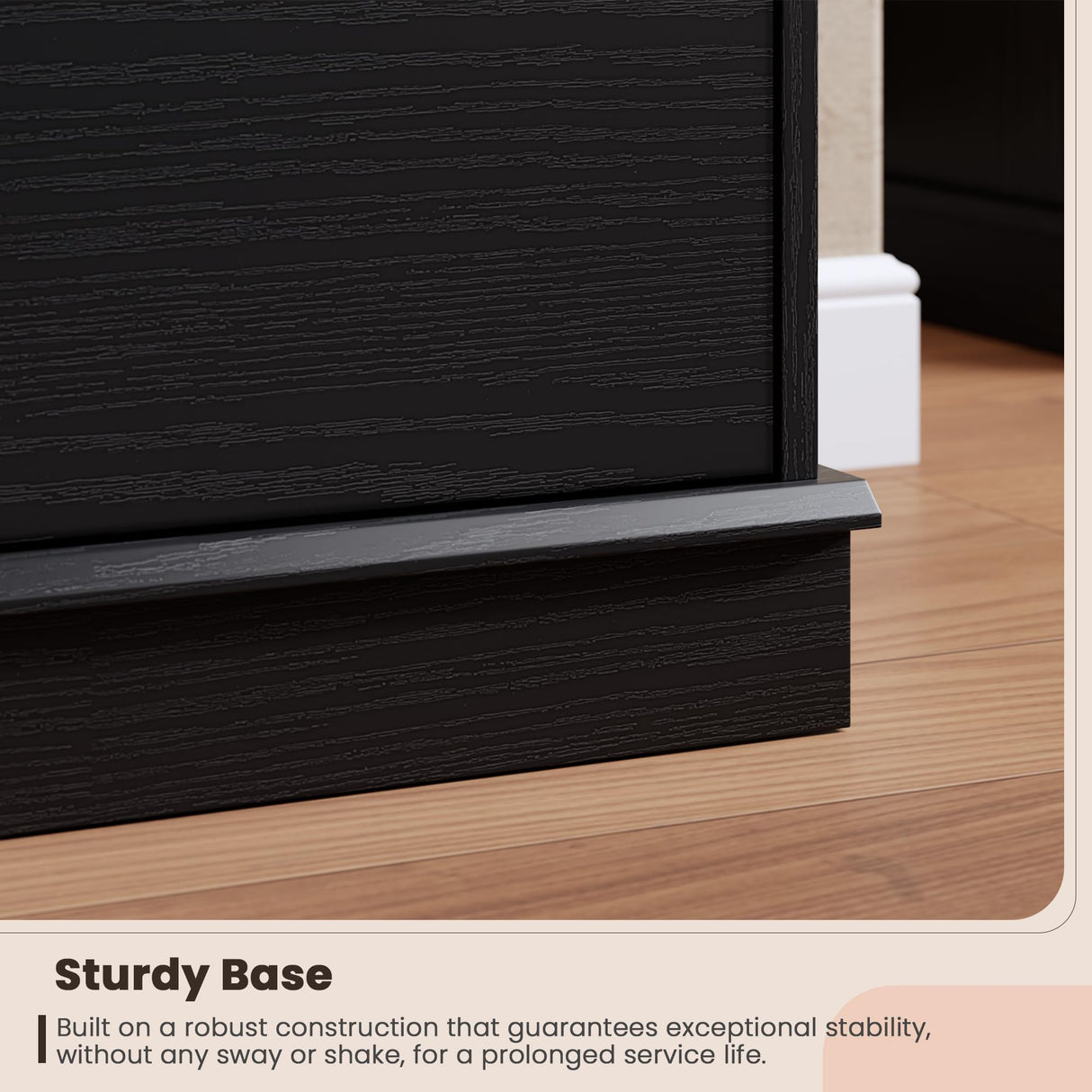 GarveeHome 9 Drawer Dressers for Bedroom, Chest of Drawers with Deep Drawers, Large Double Dresser for Closet with Wide Top, Horizontal Wooden Dresser for Living Room, Hallway, Kids Room, Black GarveeHome