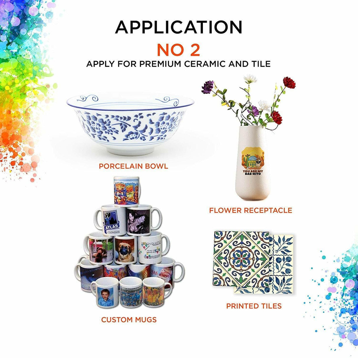 Generic Sublimation Heat Transfer Image Printing for T-shirts Ceramic Mugs Bags Heat Press Printer Bundle Generic