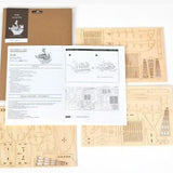 3D Wooden Pirate Ship Puzzle Kit for Adults – DIY Model Building Kit, Desk Decor & Gift for Men Women Ages 14+ Norsis Home and Garden
