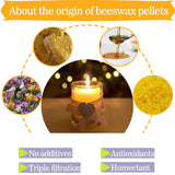 AHSNYLC Yellow Beeswax Pellets - Pure Beeswax Pastilles,Beeswax Beads Bulk,Beeswax Candle Making,Wax Pellets,Beeswax Wax Beads,Wax Bulk for DIY Making Candles,Skin Care,Soap Making Supplies (Yellow) AHSNYLC