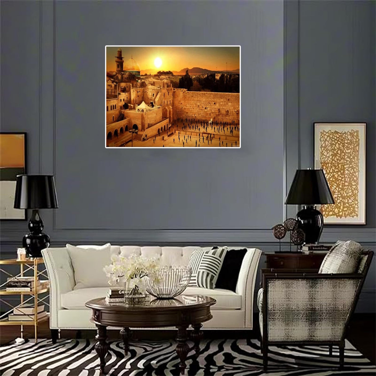 PUAGEMTI DIY 5D Wailing Wall Israel Jerusalem Full Diamond Painting Cross Stitch Kits Art Scenic Paint by Diamonds 12x16 Inch PUAGEMTI