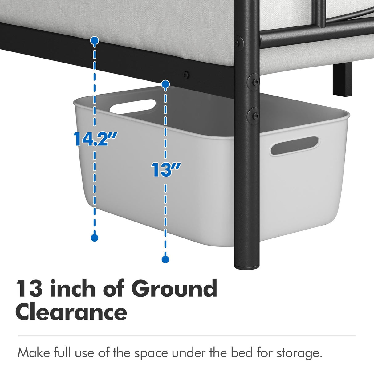 Yaheetech Twin Size Bed Frame Metal Platform Bed with Curved Design Headboard Footboard/No Box Spring Needed/Mattress Foundation/Heavy-Duty Support/Easy Assembly/Black Yaheetech