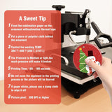 Ceramic Sublimation Ornaments Blank Christmas Personalized Ornament 20 PCS 3.5 Inch Round White Bulk DIY Chritsmas Tree Decoration WANZELONYO