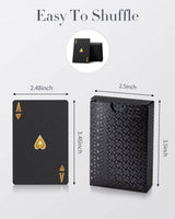 BIERDORF Diamond Waterproof Black Playing Cards, Poker Cards, HD, Deck of Cards (Black) BIERDORF