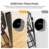 Miscoos Heavy Duty Triple Bunk Bed, Twin Over Twin Over Twin Metal Bunkbeds with Ladder, Family-Friendly for All Ages, Bedroom, No Box Spring Needed, Easy Assembly, Black Miscoos