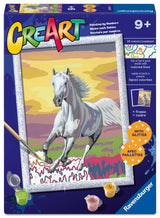 Ravensburger CreArt Horse at Sunset Paint by Numbers Kit for Kids - 25977 - Painting Arts and Crafts for Ages 9 and Up Ravensburger