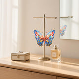 Oiuyamn 5D Diamond Art Kits for Adults, DIY Diamond Painting Hanging Pendant Ornament Butterfly, Crystal Diamond Art Decoration for Beginners Oiuyamn