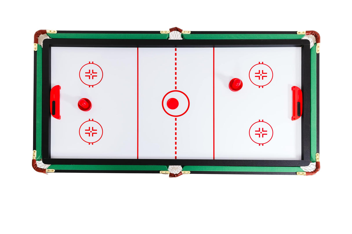 RACK Crucis 5.5-Foot Folding Billiard/Pool Table (Green 3-in-1 Multi Game) RACK