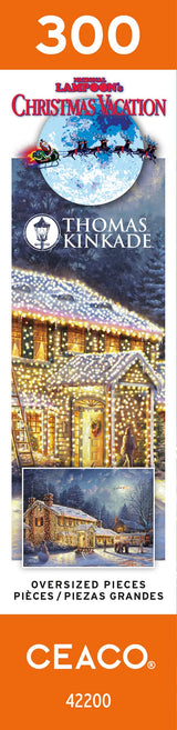 Ceaco - Thomas Kinkade - Holiday Movies - National Lampoons Xmas Vacation - 300 Piece Jigsaw Puzzle Ceaco