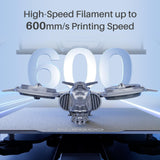 ELEGOO Rapid PLA Plus Filament 1.75mm White 1KG, PLA+ 3D Printer Filament for 30-600 mm/s High Speed Printing, Dimensional Accuracy +/- 0.02 mm, 1kg Cardboard Spool(2.2lbs) ELEGOO