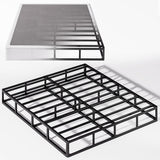JWIFSEF Full-Size-Box-Spring，Full Box Spring 5 inch,Easy Assembly Full, Metal Sturdy Heavy Duty Structure with Fabric Cover,Mattress Foundation,3500lbs Max Weight Capacity JWIFSEF